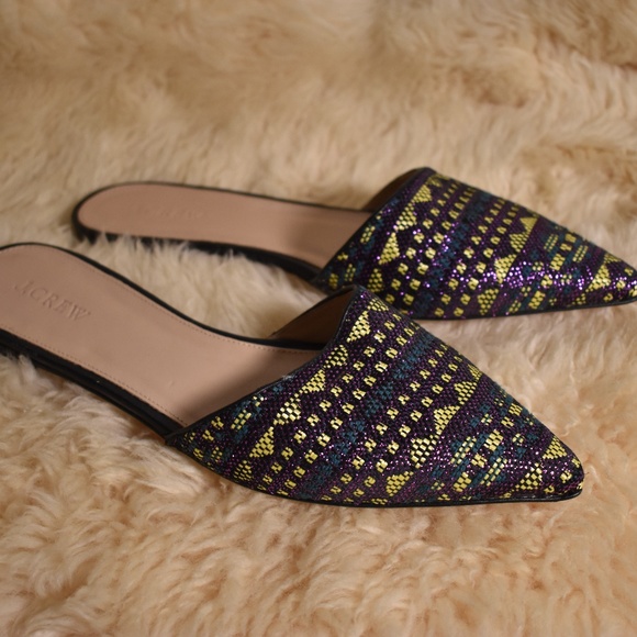 j crew mules flats